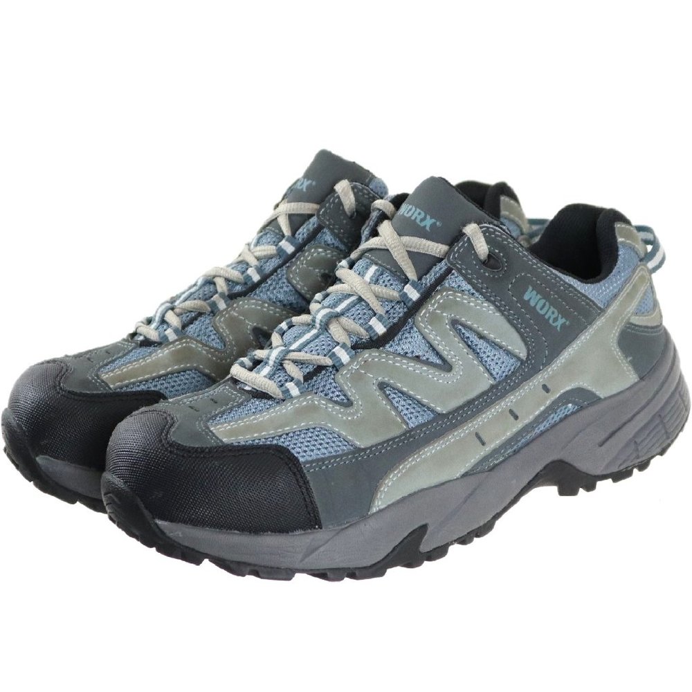 Red Wing Worx Women's Steel Toe Work Shoes Size 10 (W) Wide Blue Gray